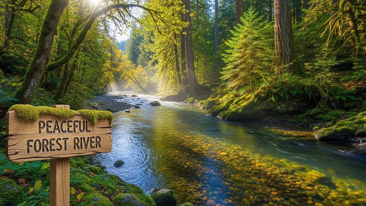 Tranquil River Flow 🌿 Soothing Nature Soundscape for Sleep and Stress Relief #83