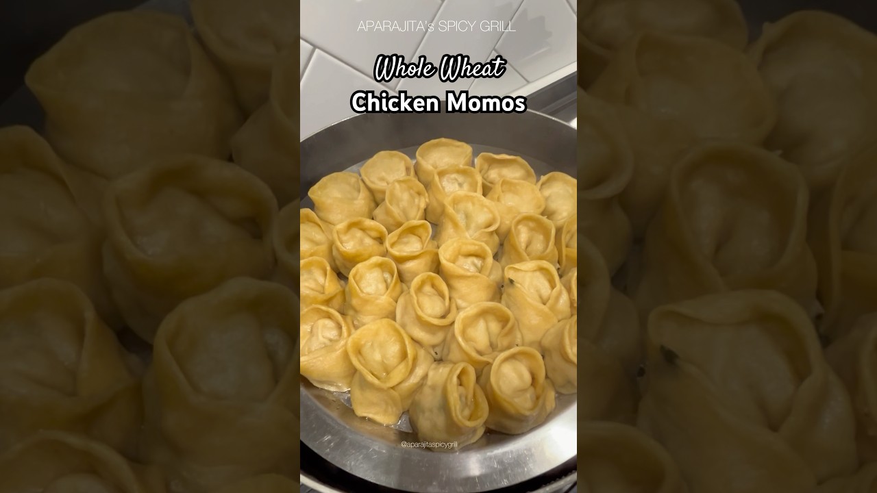 ✨ WHOLE WHEAT CHICKEN MOMOS #shorts #momos @aparajitaspicygrill