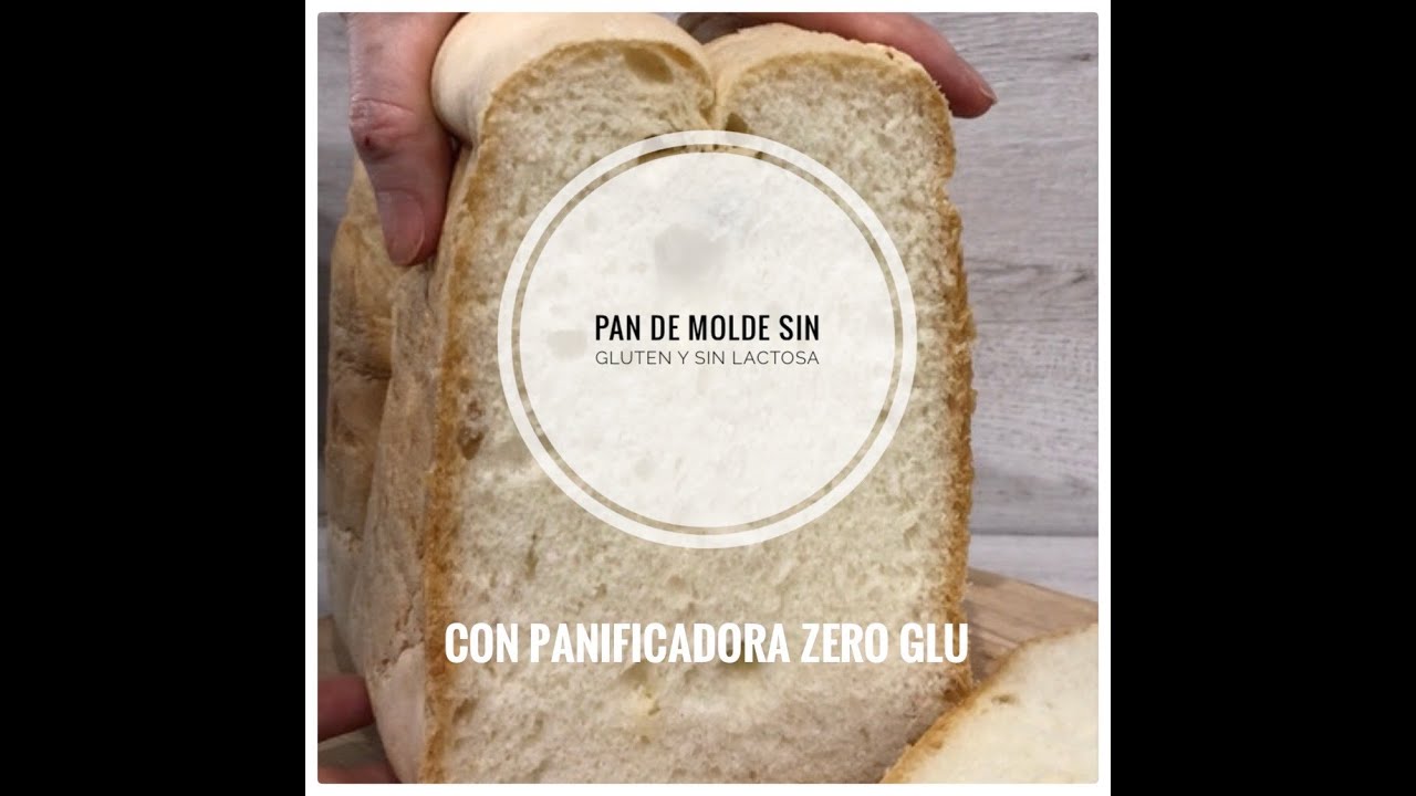 Pan de molde sin gluten  y sin lactosa preparando con panificadora ZERO GLU y Mix Schär