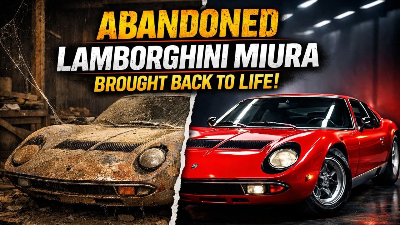 “Abandoned Lamborghini Miura Brought Back to Life!”