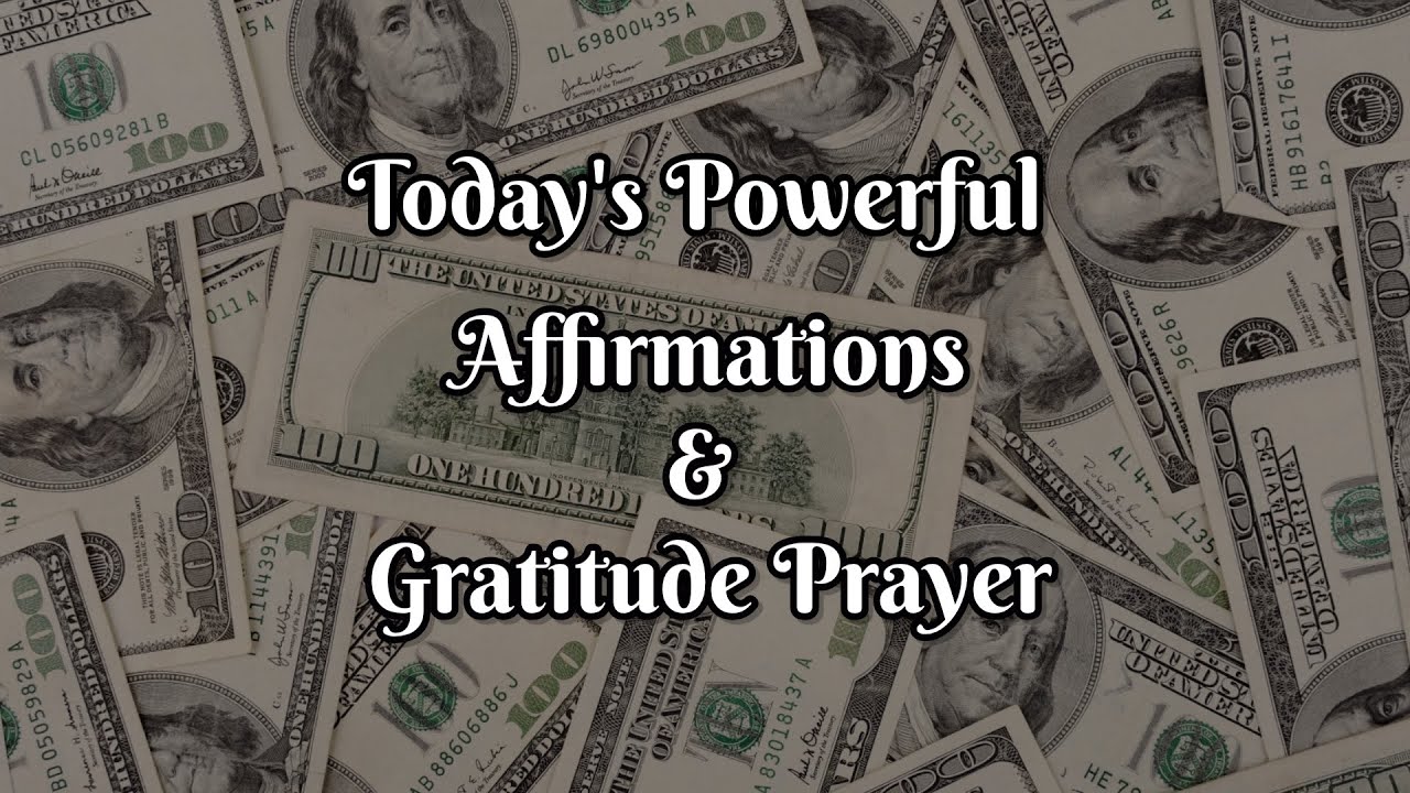 Today's Powerful Affirmation & Gratitude: 1 February : Manifesting wealth & success
