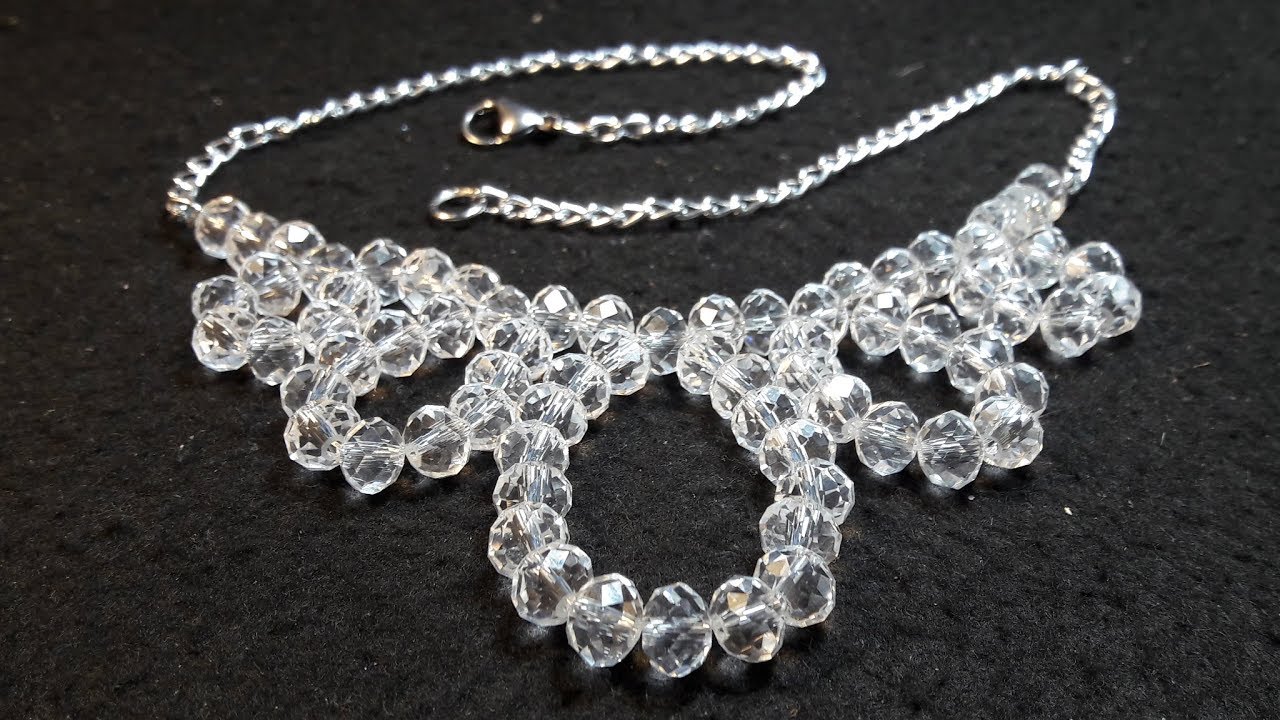 Hermoso y Fácil Collar de Cristales...Clase #67!!!
