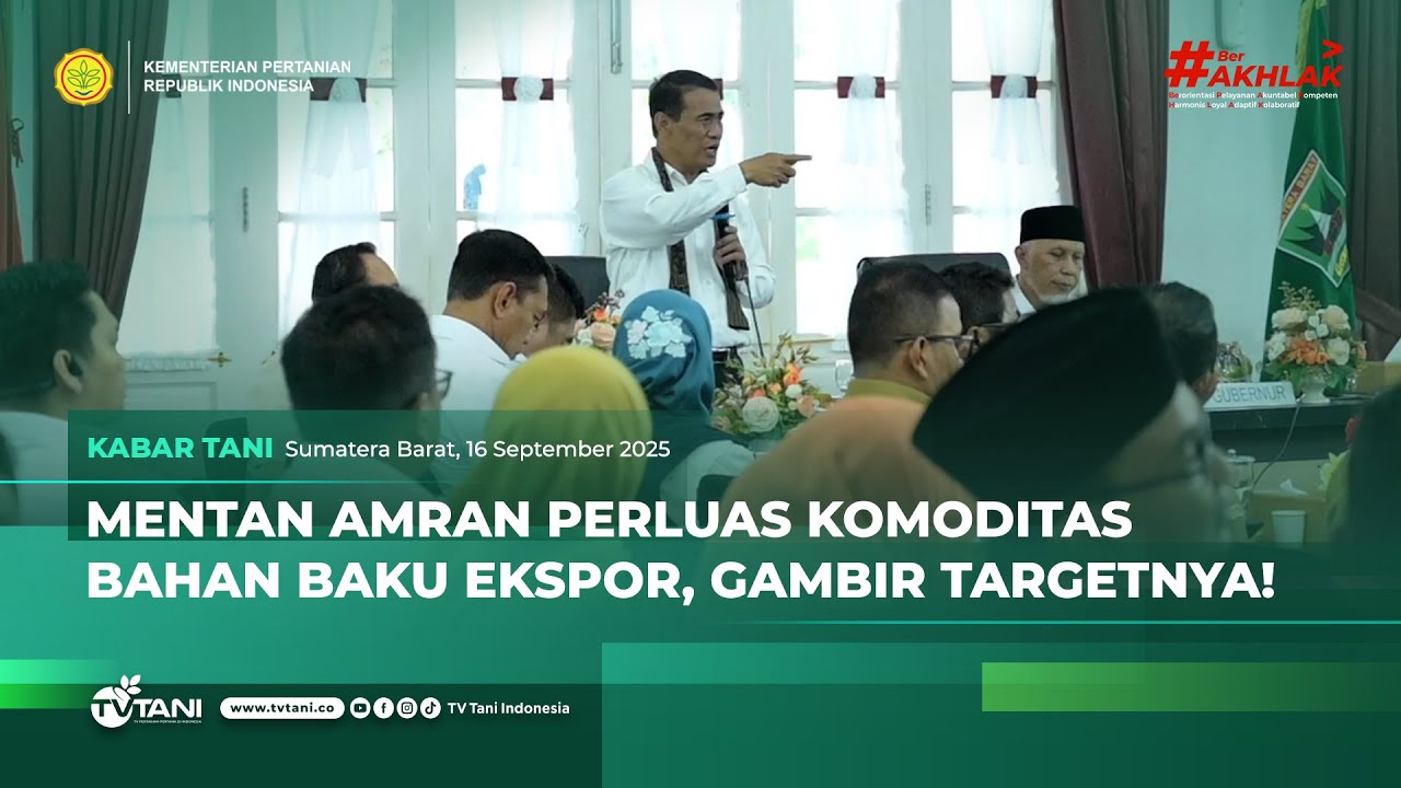 Kejar Swasembada, Mentan Rancang Hilirisasi Komoditas Gambir