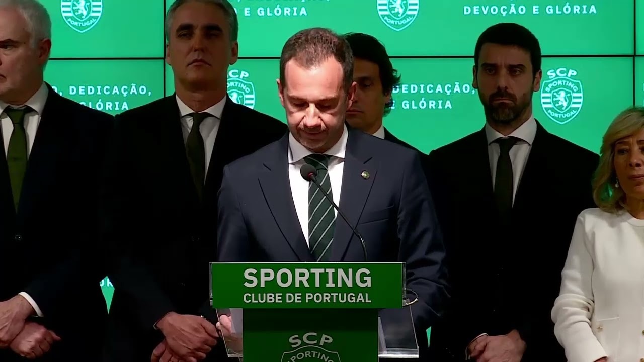 Discurso de Varandas na tomada de posse com mensagens para adeptos do Sporting e para... os rivais