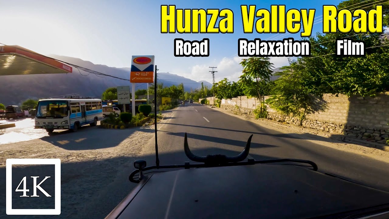 Relaxing Drive on Hunza Road | Most Scenic Mountain Drive in Gilgit Baltistan | 4K Peaceful