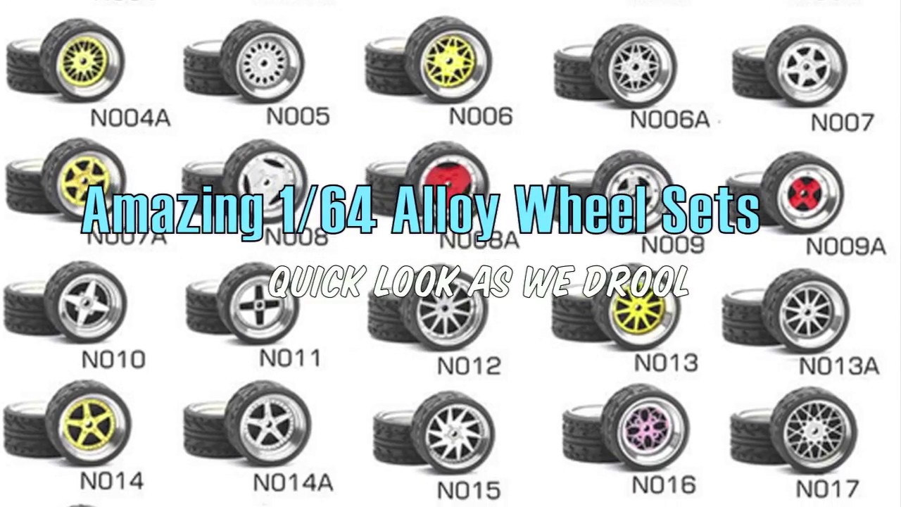 Amazing 1/64 Alloy Wheel & Tire Sets | Quick Product Look & Review