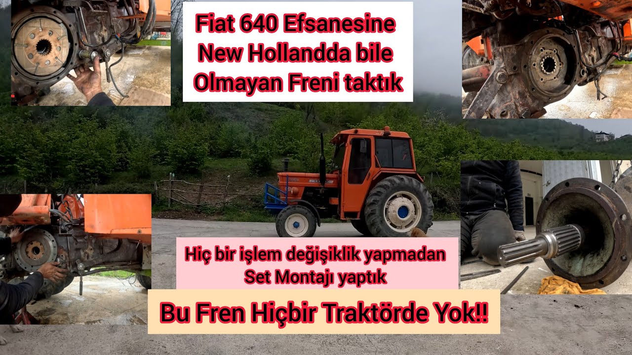 Fiat 640 Traktöre Efsane Disk Fren Montajı Bu Frenler New Hollandda bile yok!!