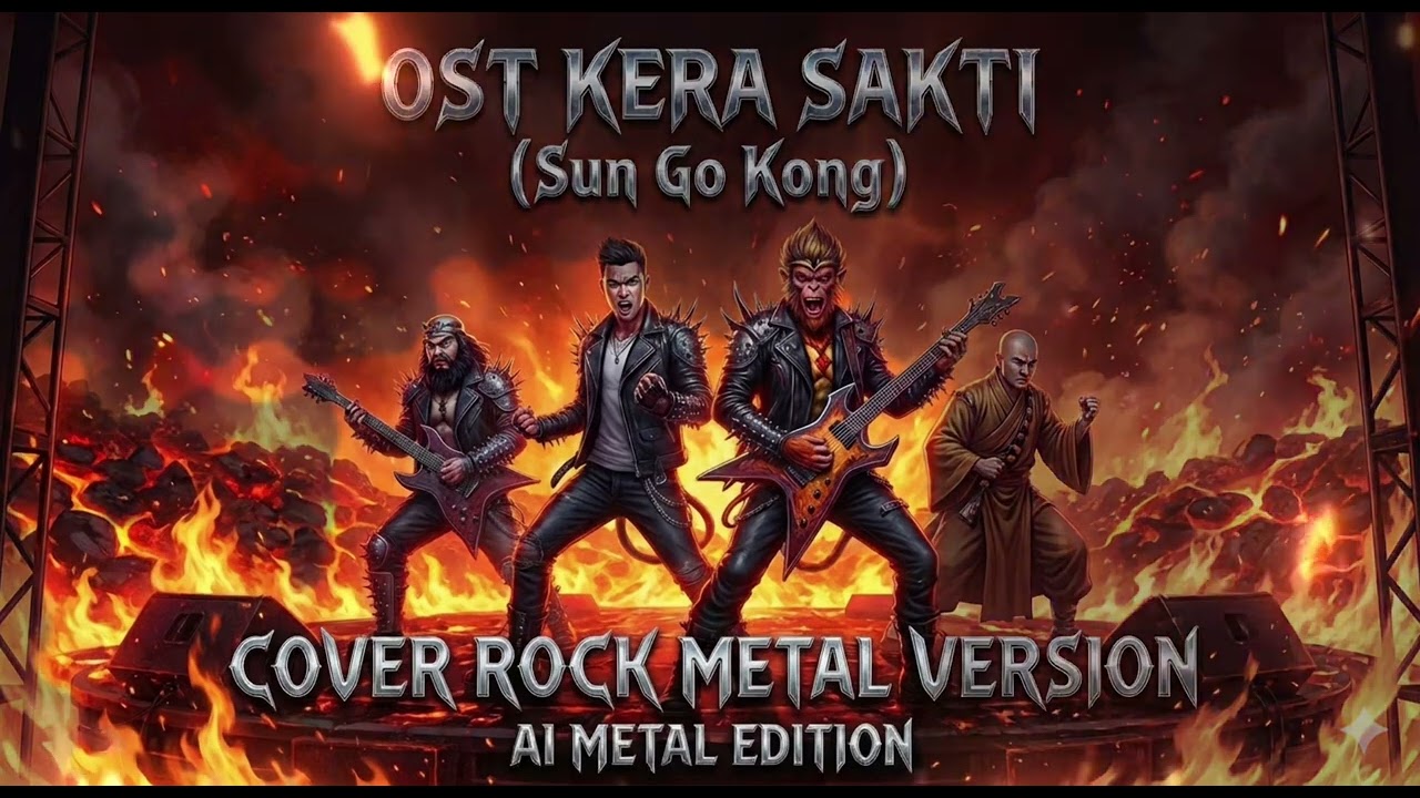 NGERIII !!! LAGU KERA SAKTI OST SUN GO KONG DIBIKIN VERSI ROCK METAL 🤘🏻