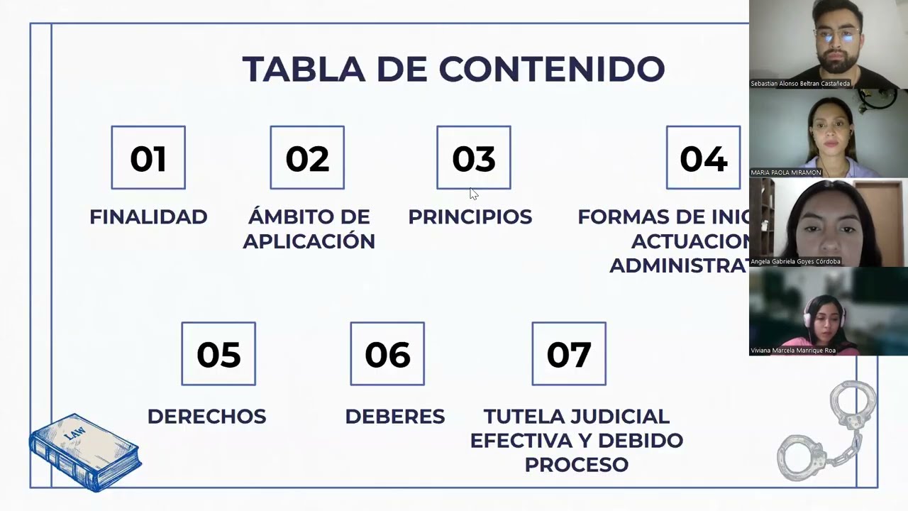 El CAPACA en Colombia Art. 1 al 10, Tutela judicial efectiva y debido proceso
