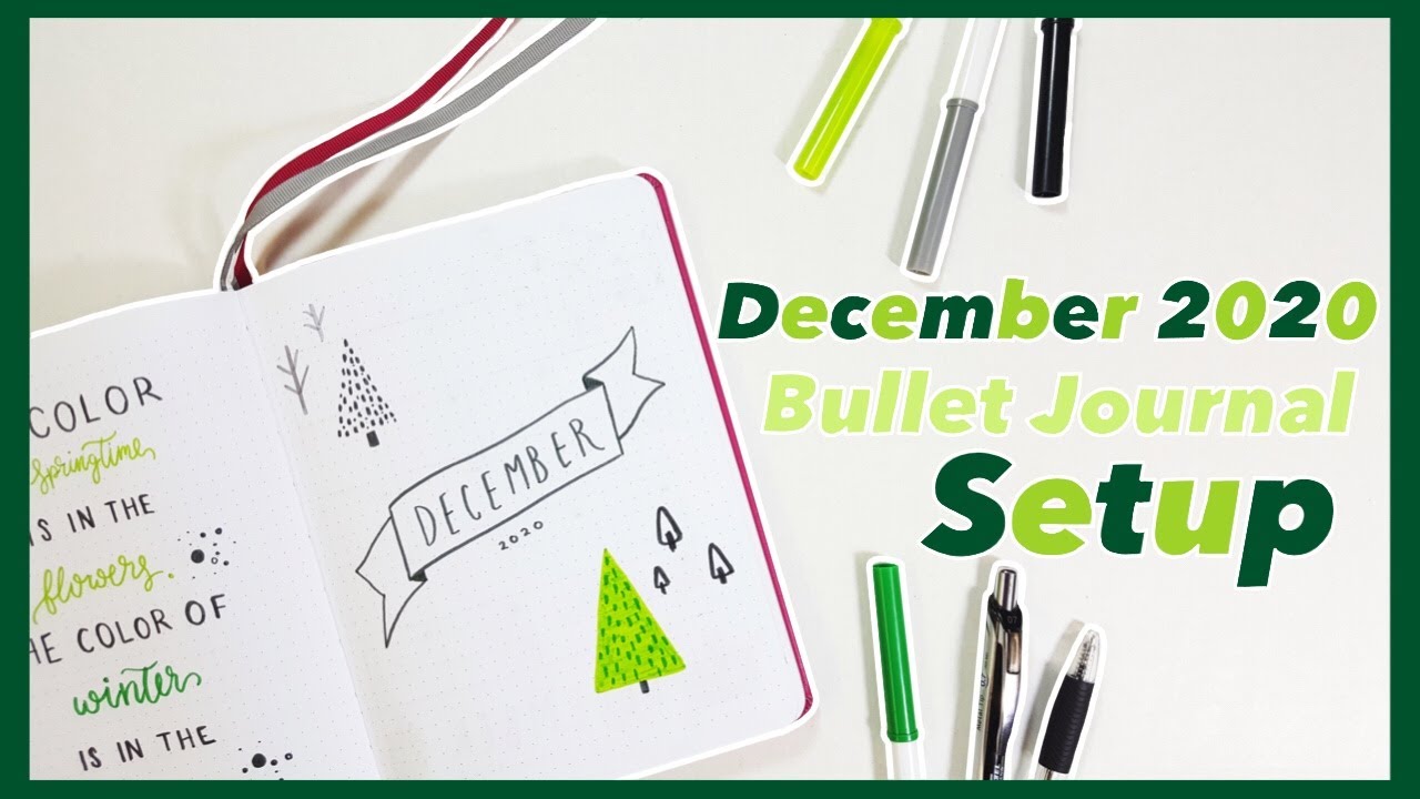 PLAN WITH ME: December 2020 Bullet Journal Setup | It's Glitzed