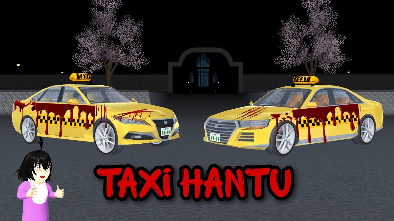 Yuta Dan Mio Dikejar Taxi Hantu Kuntilanak || Sakura School Simulator
