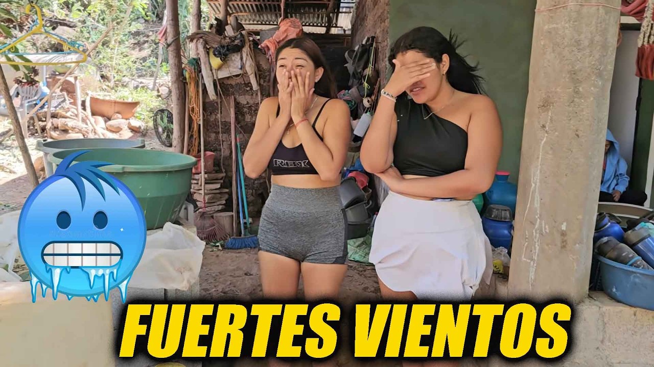 Estamos siendo azotados por fuertes vientos por un frente frio extremo.