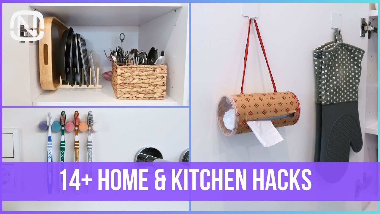 14+ Must-Try DIY HOME and KITCHEN HACKS for organization lovers