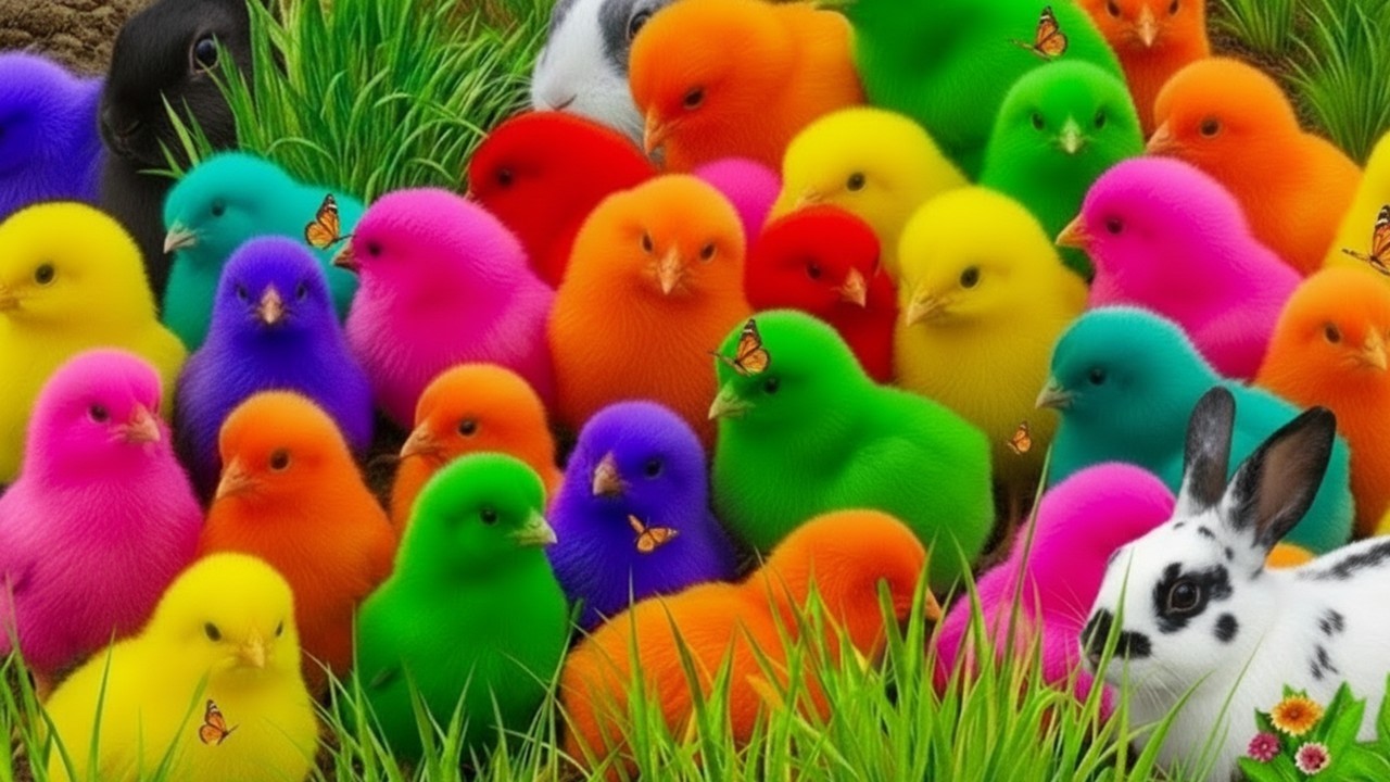 Tangkap Ayam Warna Warni di Rumah | Ayam Rainbow
