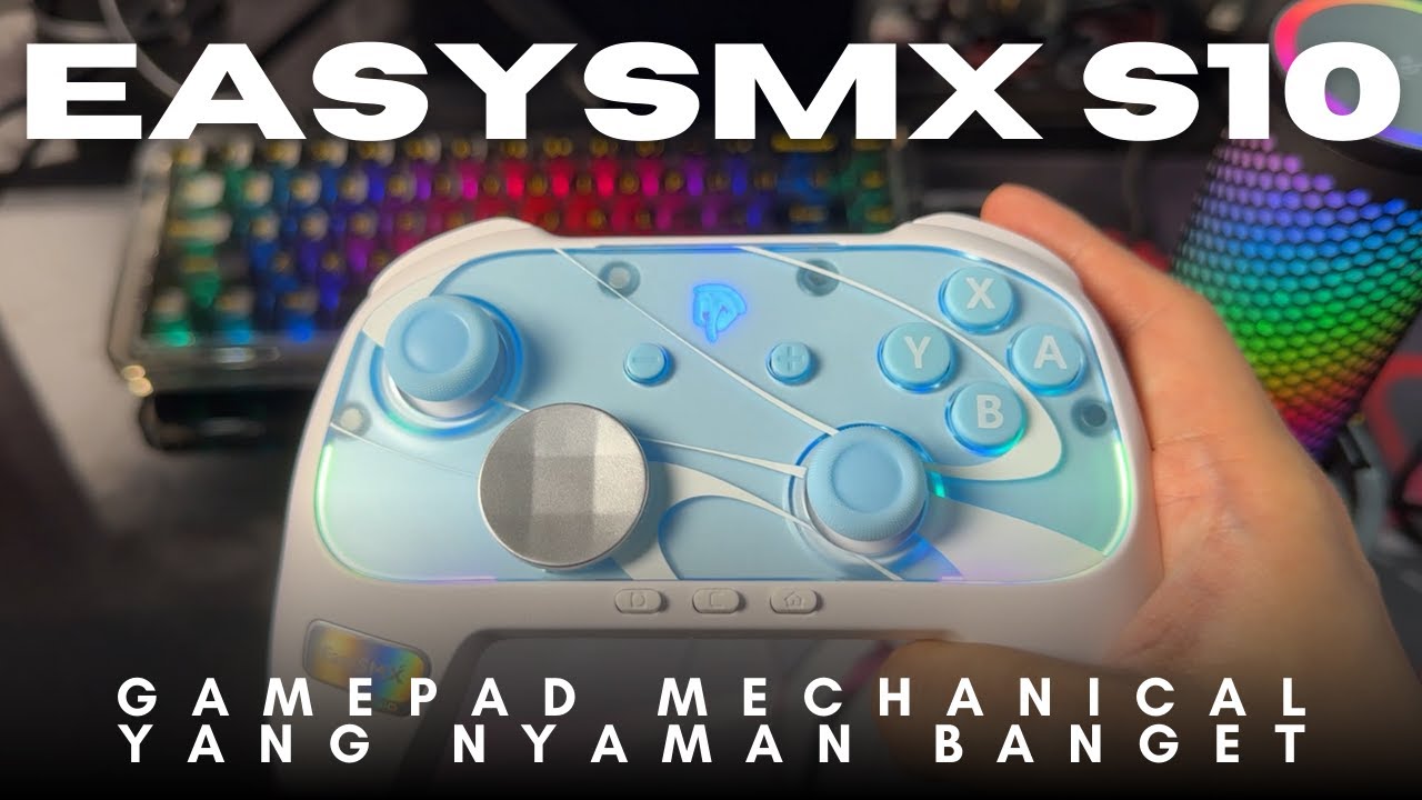 Nyaman Banget! Gamepad EasySMX S10 Wireless Controller (TMR Joystick + Mechanical + HD Rumble)