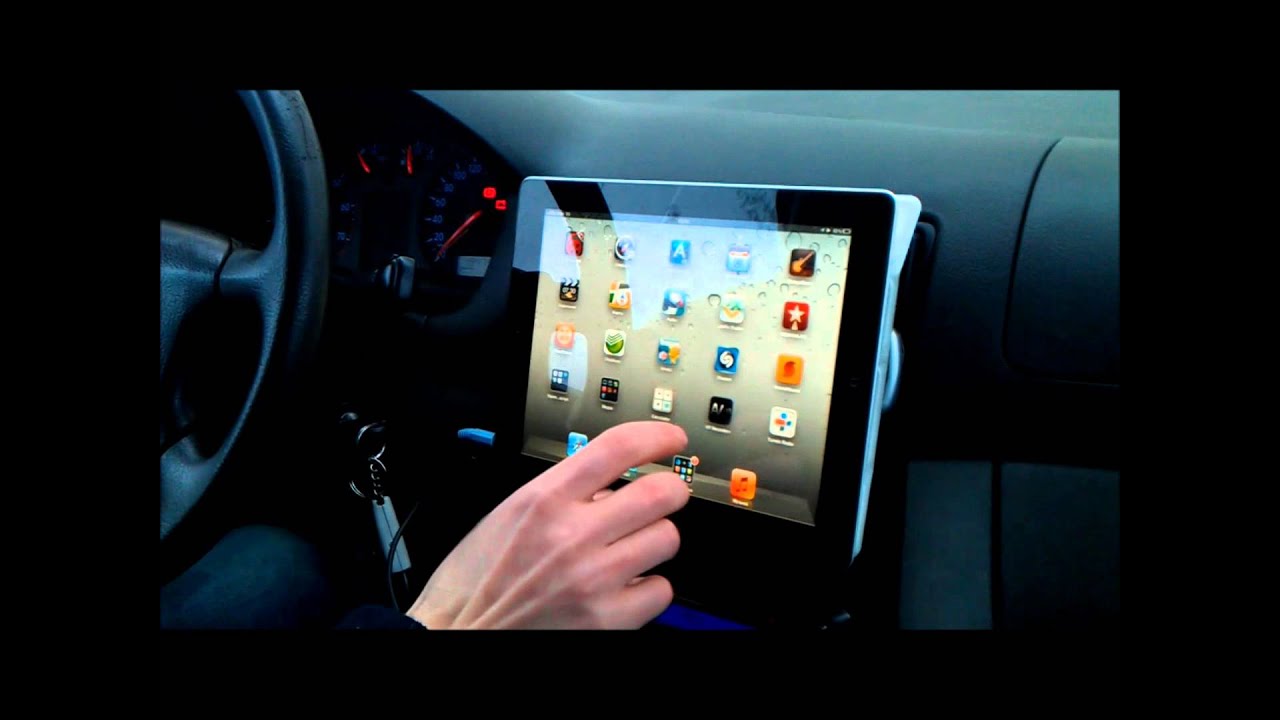 iPad in car-mounting on magnets