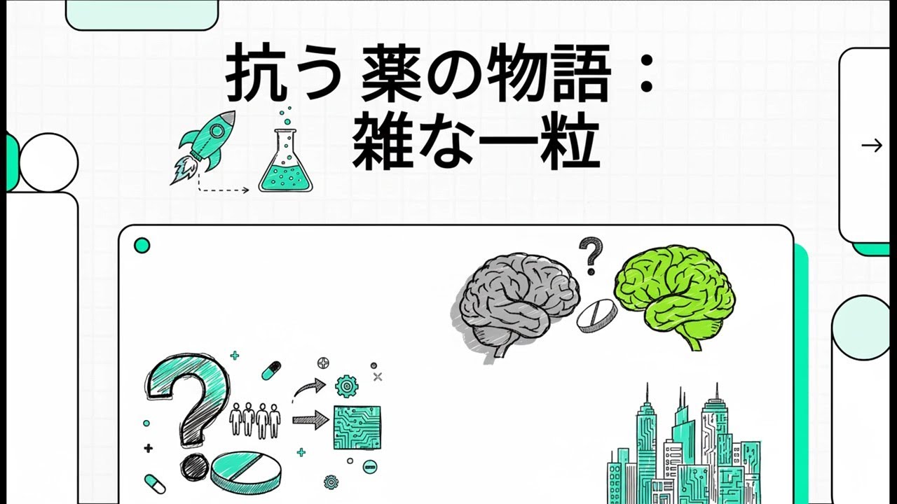 抗うつ薬の物語：複雑な一粒