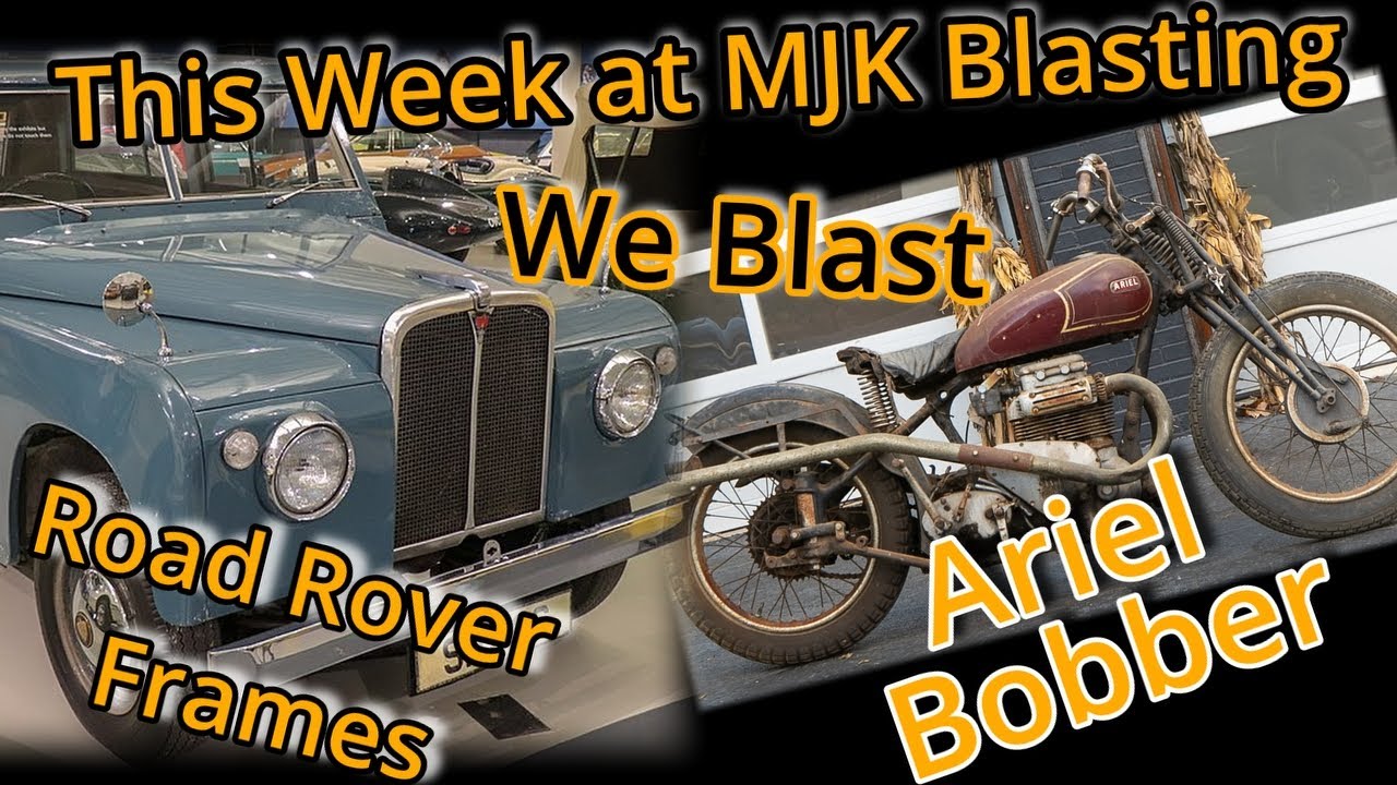 MJK Blasting frames from a ROAD ROVER 1 of 2 cars in the world & an Ariel Bobber                ASMR