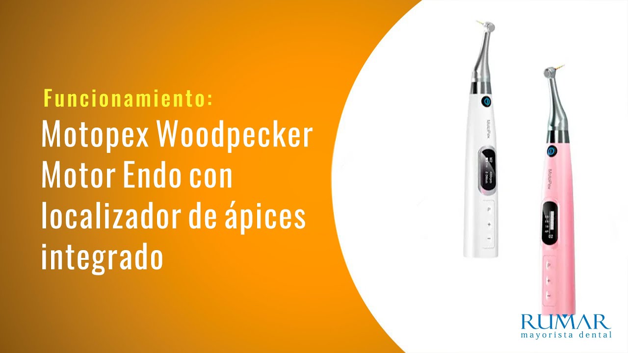 MOTOPEX | Motor de endodoncia + localizador de ápices integrado + contra ángulo | Funcionamiento