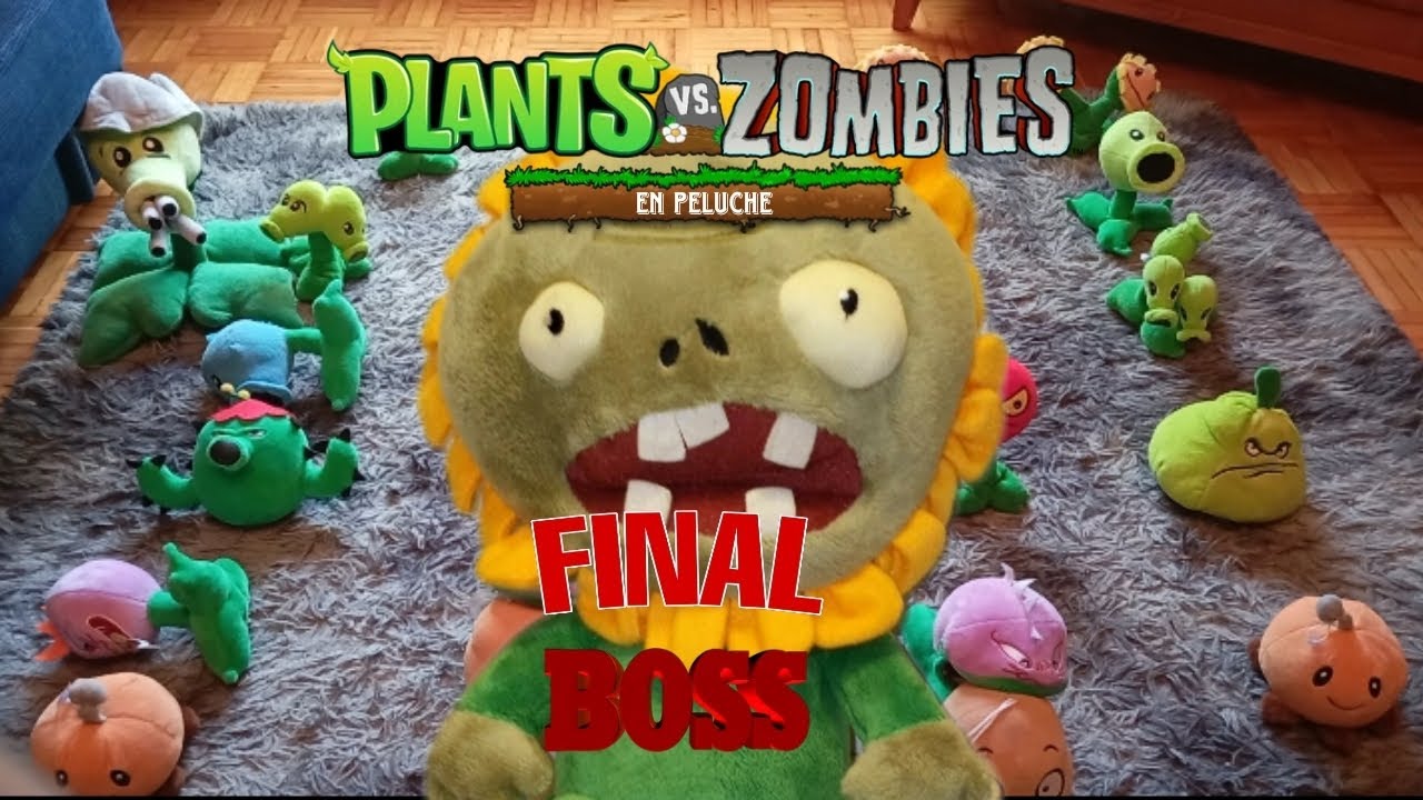 Plantas vs Zombies en peluche. E.T9 Final Boss.