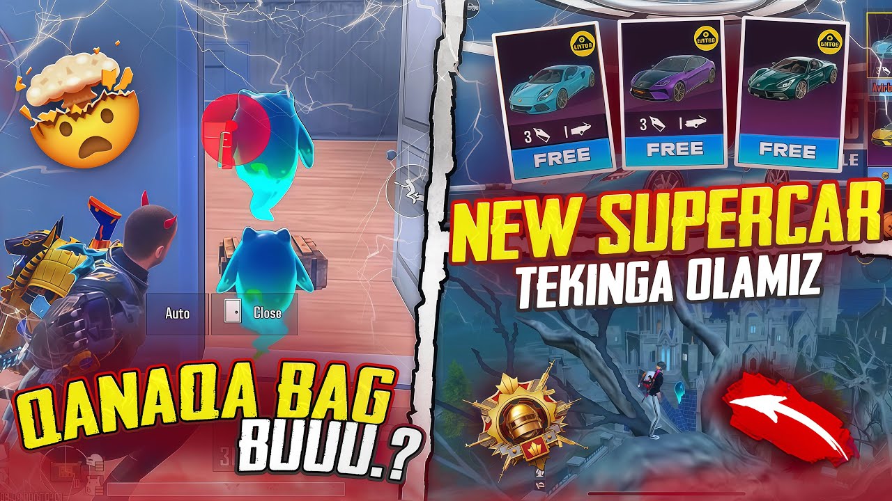 🤩SPORT CAR TEKINMI🤯SIZ BILMAGAN BAG VA LIFE HACKLAR ✅OSMONGA UCHISH BAGI😱