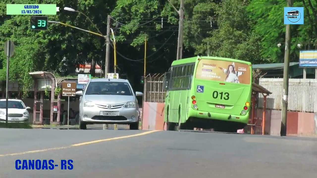 CANOAS - RS    Movimentação de Ônibus Talvez o 1º Vídeo  desse tipo na cidade