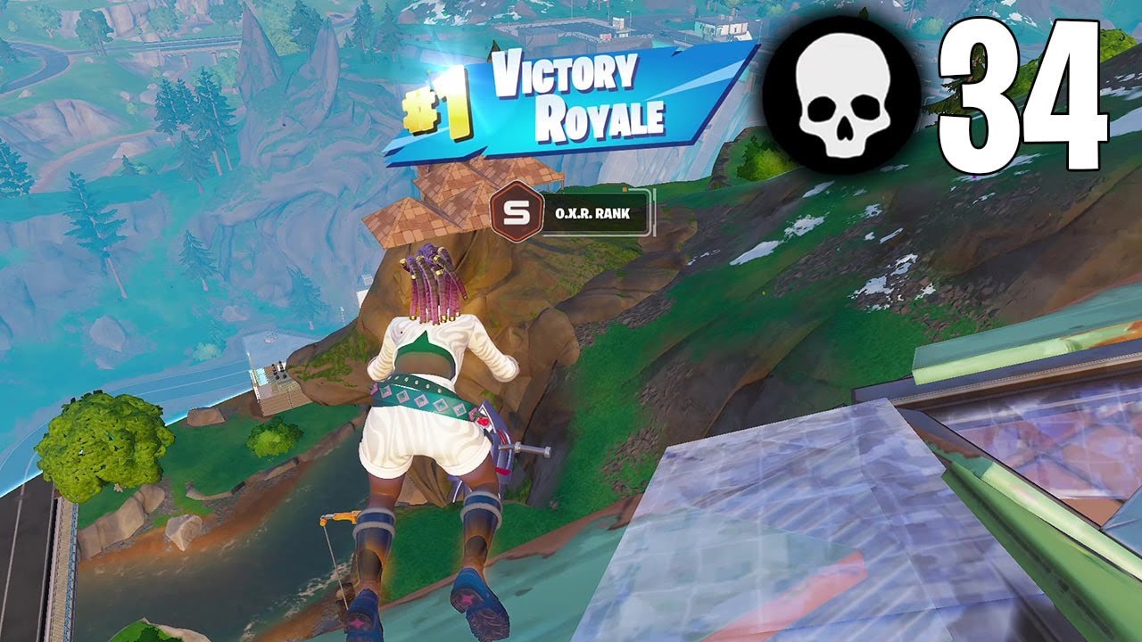 34 Elimination Solo vs Squads (Fortnite Chapter 6 Season 4 Full Game Win Ps4 Controller Gameplay)