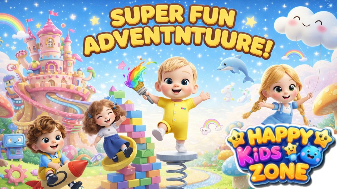 SUPER FUN✨🤩Let's Fun🎉&Learn🧸Etcc.🐰🌈⛅Cartoon Kids Video🎁Happy Kids Zone⭐Nursery🛝Rhyme|🎊Song🎶For kids👶