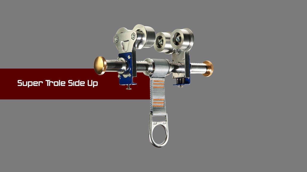 Ancoragem para viga Side Up super trole com regulagem em alumínio EN CE#trabalhoemaltura #ancoragem