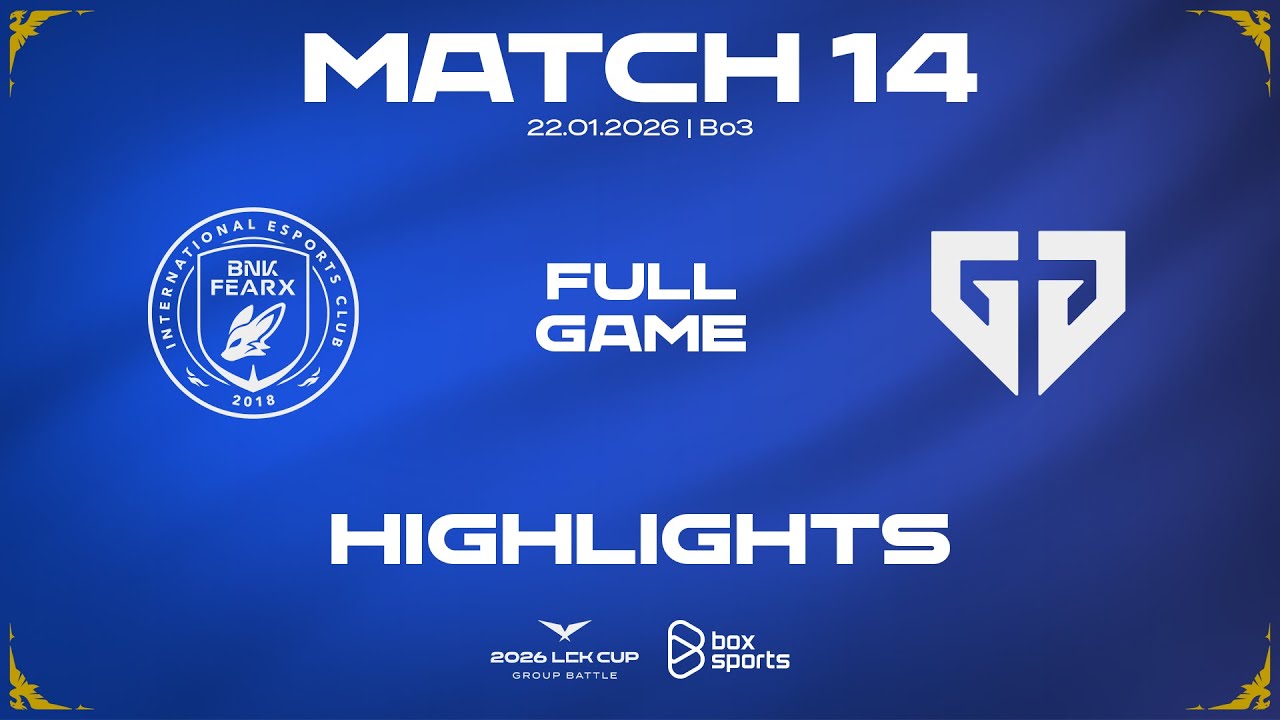 FULL HIGHLIGHTS BFX vs GEN | MATCH 14 | 2026 LCK CUP