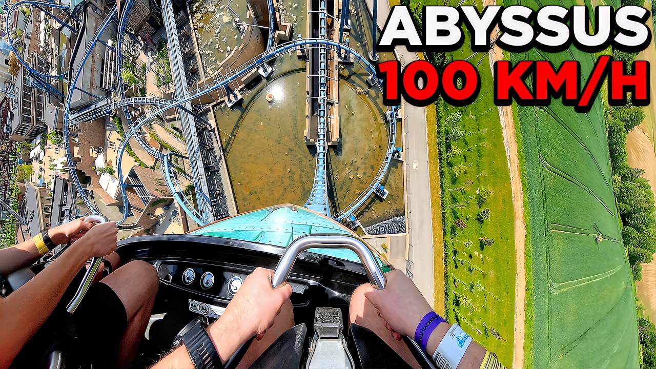 ABYSSUS Roller Coaster | Front Seat POV 4K | Energylandia Amusement Park - Zator, Poland