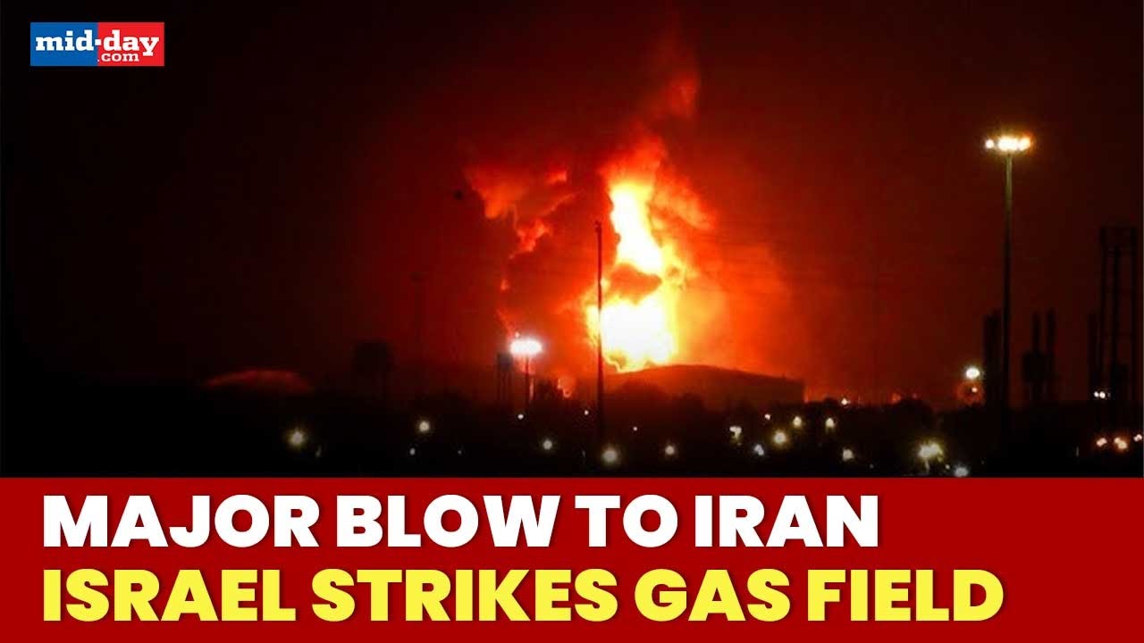 Fire Erupts After Israeli Airstrike Hits Oil Refinery in World&rsquo;s Largest Gas Field near Tehran, Iran
