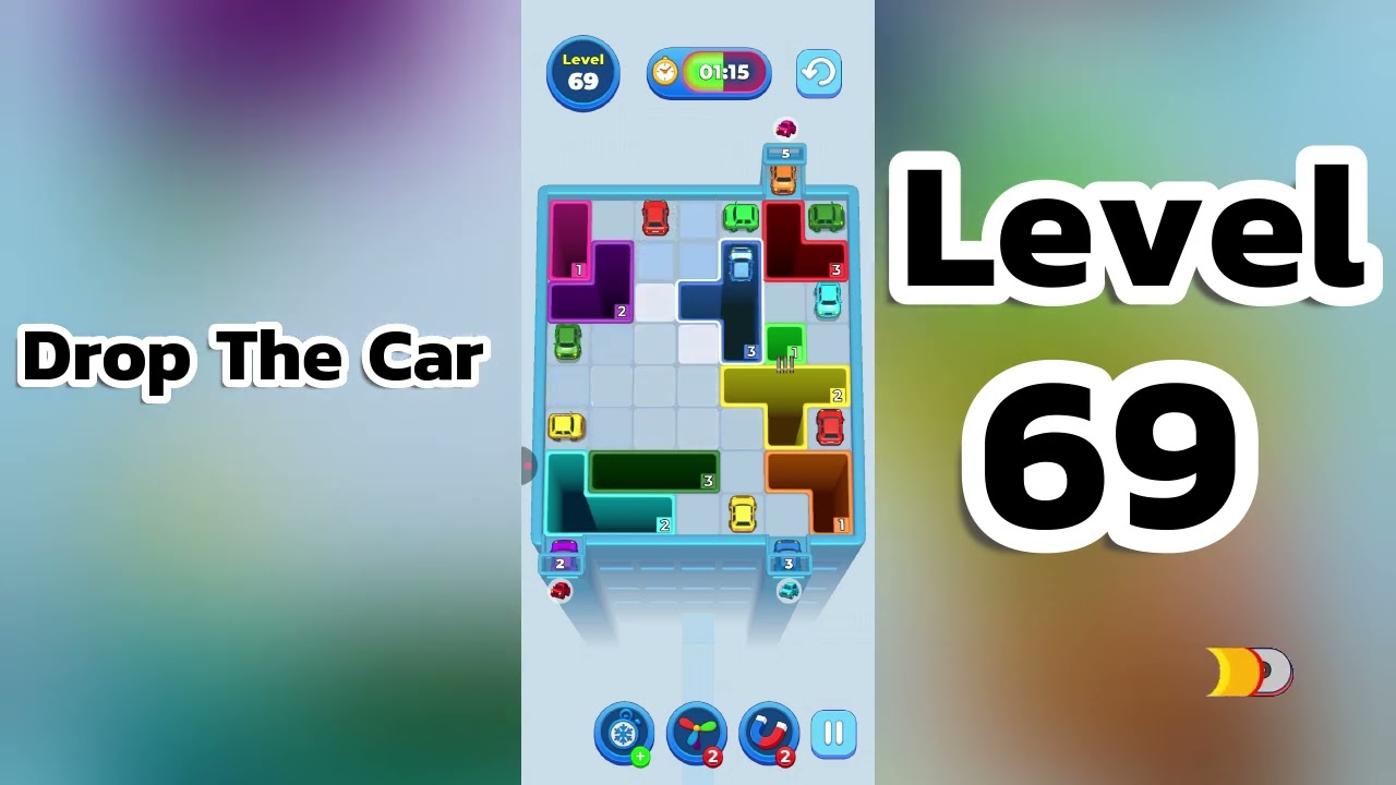🚗 Drop The Car Level 69  Walkthrough | Car Puzzle Game Solution | Go Answer