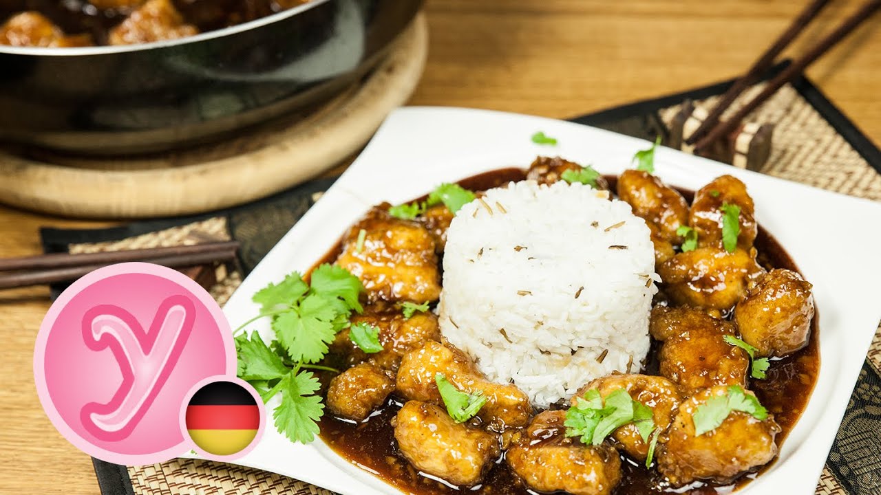 HONEY CHICKEN  - paniertes Hähnchenfilet in einer würzigen Honigsauce