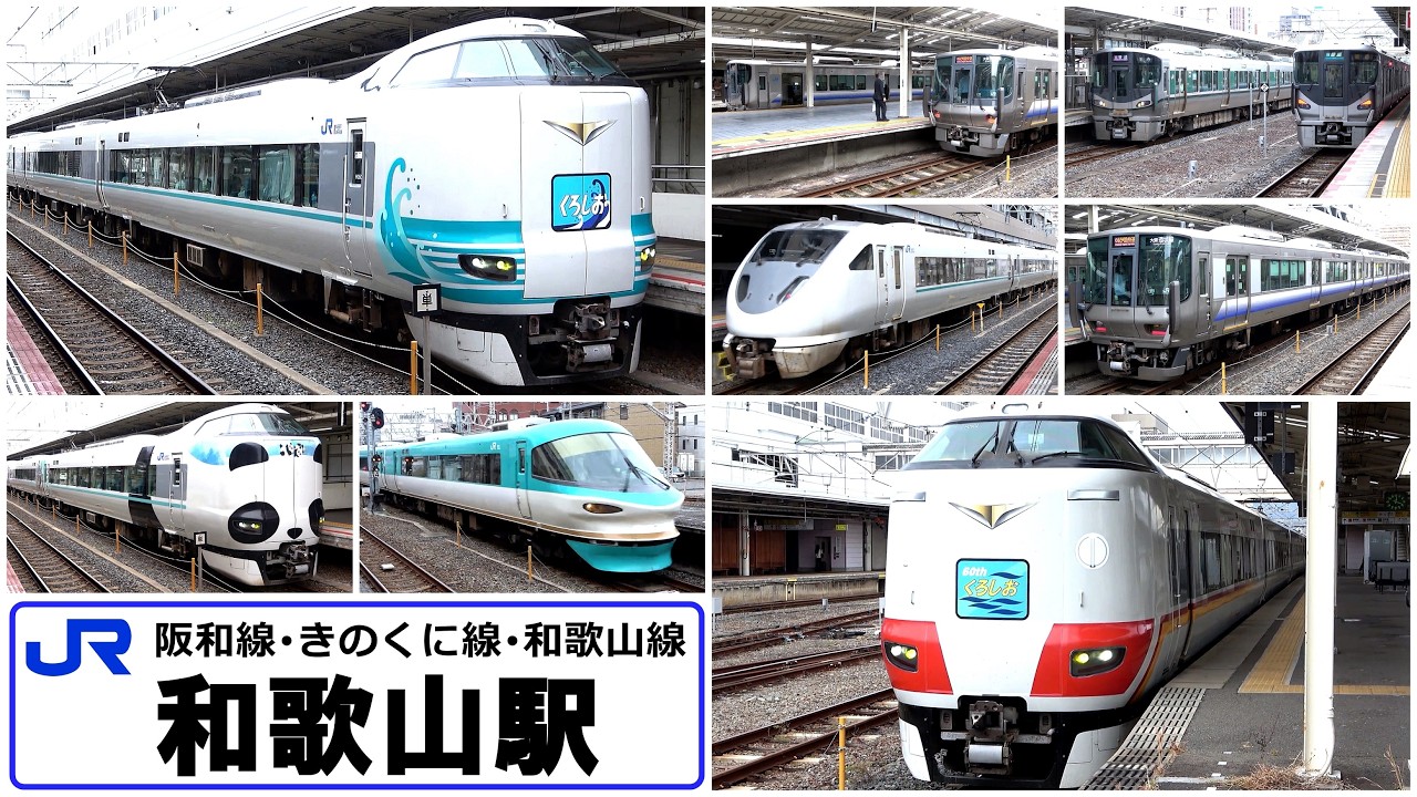 様々なタイプの特急くろしおとその他列車達の発着【JR西日本･和歌山駅】2026年2月　#KAZUの鉄道館
