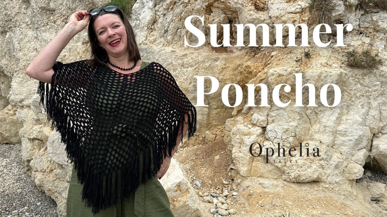 Crochet Beach Cover Up Tutorial // Summer Beach Poncho // Ophelia Talks Crochet