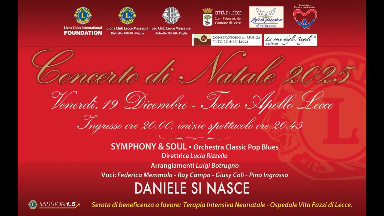 Daniele Si Nasce live in Lecce - Teatro Apollo 19.12.2025