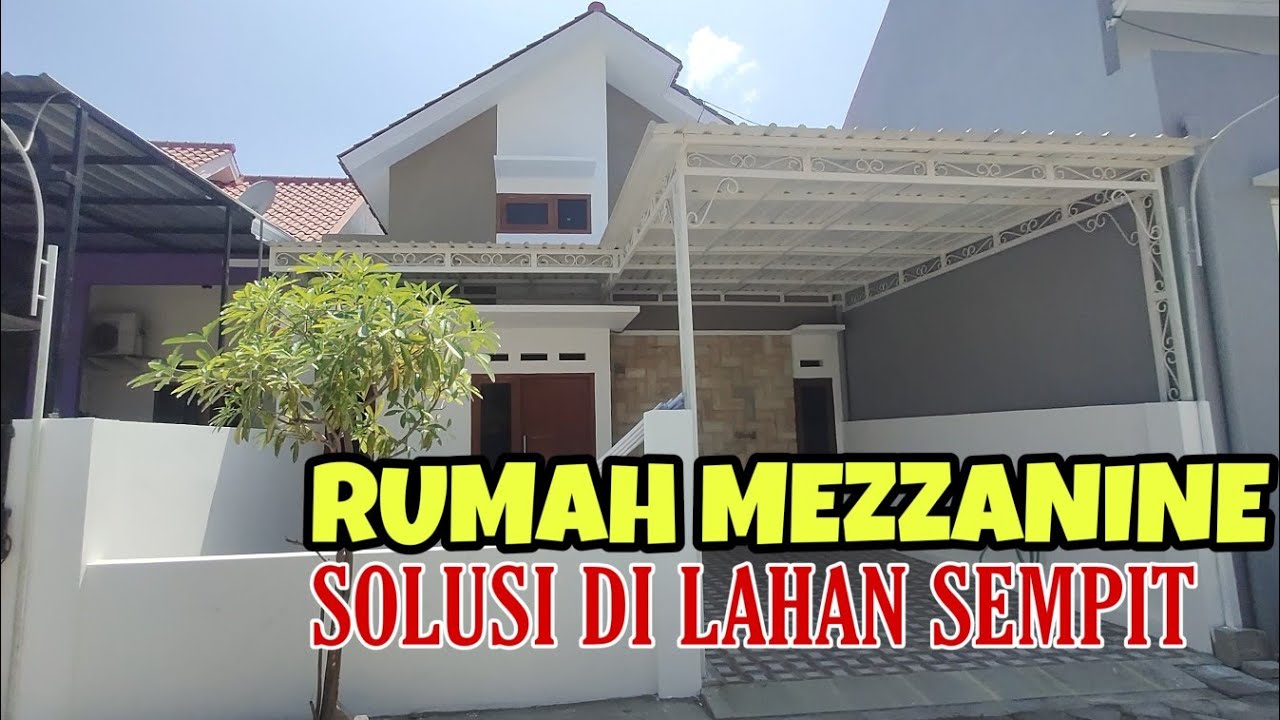 Rumah Minimalis Mezzanine 1,5 Lantai. Rumah 1 Lantai isinya 2 Lantai
