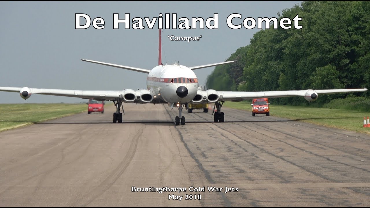 DH106 Comet 'Canopus' 'Fast Taxi Run' - Bruntingthorpe Cold War Jets