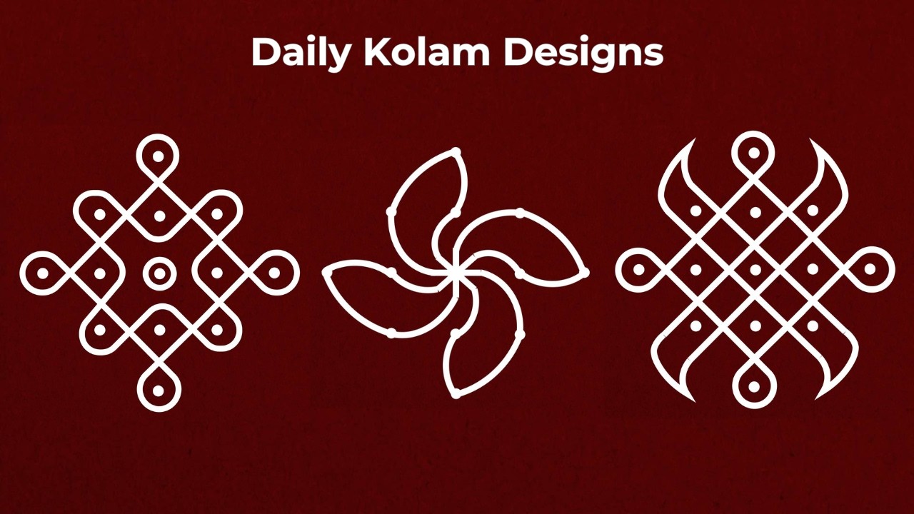 Simple Kolam Designs 5-3-1 dots Part-2 | Easy & Beautiful