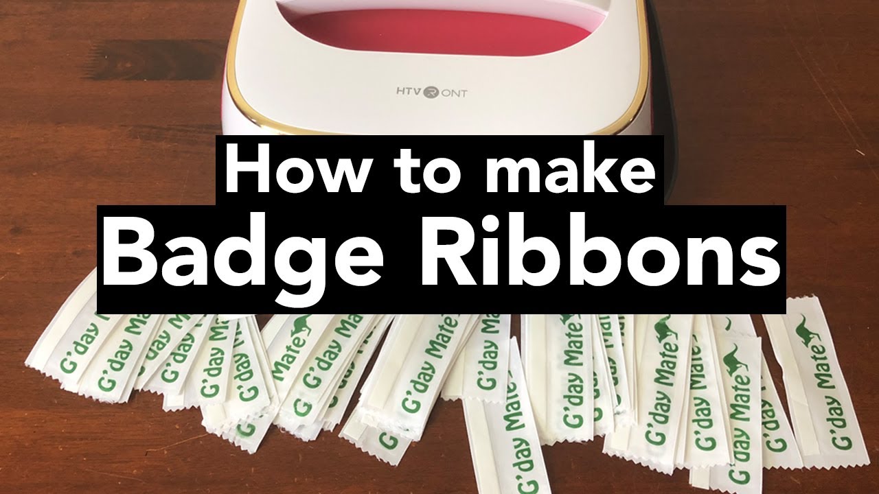How to make Badge Ribbons for Pop Culture Conventions | HTVRONT Heat Press Review
