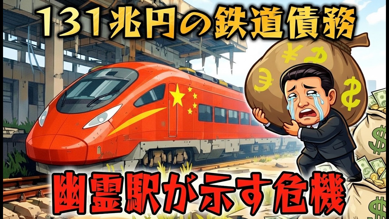 【中国経済】中国高速鉄道の闇！131兆円負債と幽霊駅の崩壊が日本経済を襲う