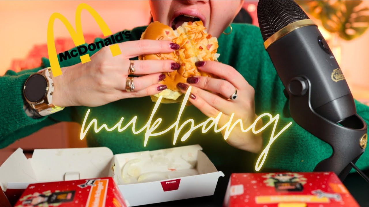 MUKBANG 🍔 Fast Food z McDonald's 🍟 Niemiecki Odpowiednik Drwala 😱 ASMR Po Polsku 4k 🇵🇱