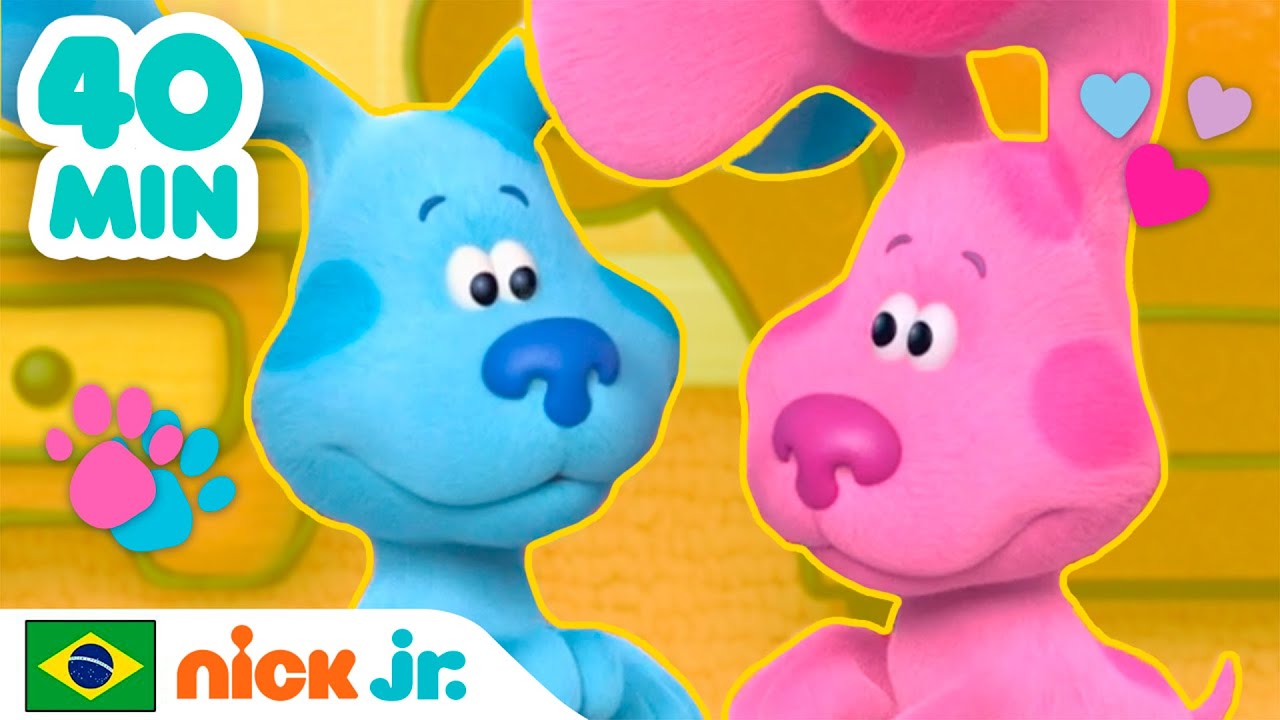 Pistas de Blue e Você | 40 MINUTOS da Magenta! 💗 | Nick Jr. em Português