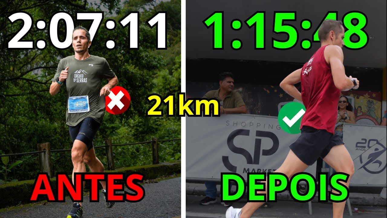 Como MELHORAR seu tempo na Meia Maratona (21km) 🏃‍♂️🔥 Guia Completo