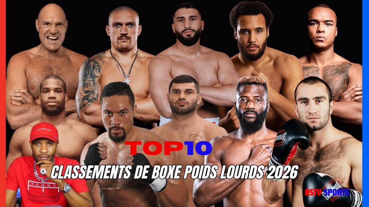 TOP 10 Classements de boxe poids lourds 2026