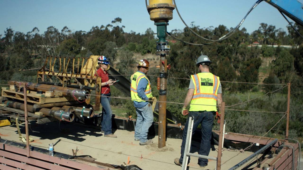 UCSD Helical Pile Seismic Test 2016