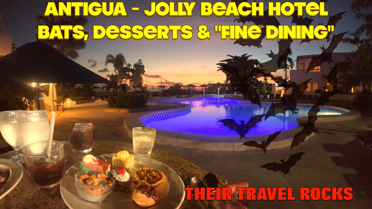 Antigua - Jolly Beach Hotel - kolonia nietoperzy, *wykwintna kuchnia* rozrywka i możliwość spaceru.