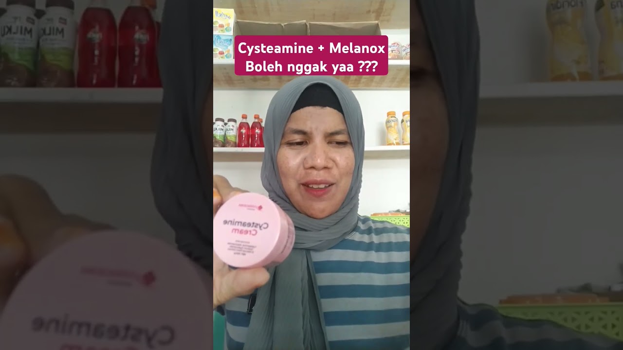 Cysteamine + Melanox apa kah boleh di campur ???? #cysteamine #Melanox #flekhitam