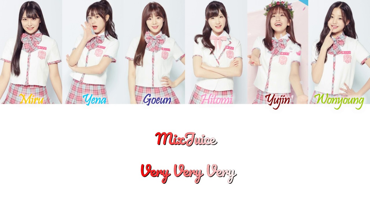 MixJuice (Produce 48) - Very Very Very (너무너무너무) Han/Rom/Eng Color Coded Lyrics